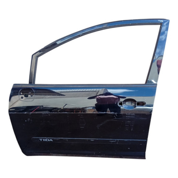 Porta Dianteira Esquerda Nissan Tiida 2008 A 2012 Dianteira Esquerda Preto
