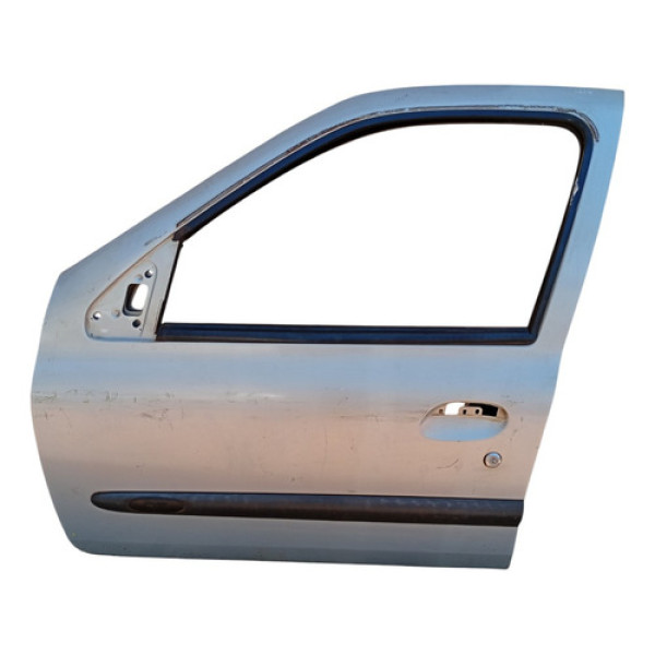 Porta Dianteira Esquerda Renault Clio 2000 A 2008 Dianteira Esquerda Cinza