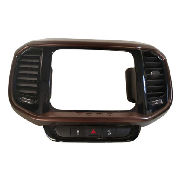 Botão Pisca Moldura Difusor Central Fiat Toro 2018 19 20 Vinho