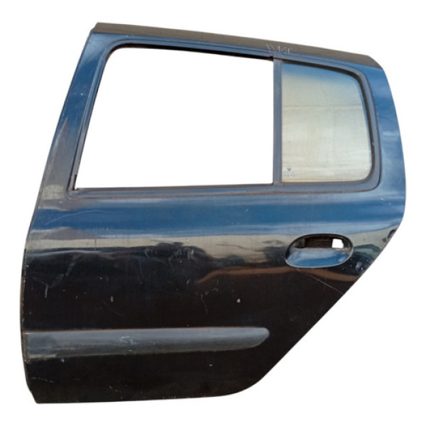 Porta Traseira Esquerda Renault Clio 2002 A 2008 Traseira Esquerda Preto