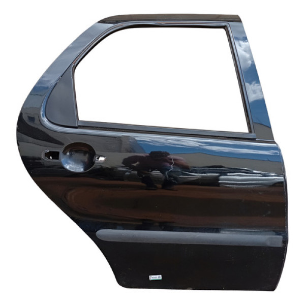 Porta Traseira Direita Fiat Palio Siena 2006 A 2014 Traseira Direita Preto