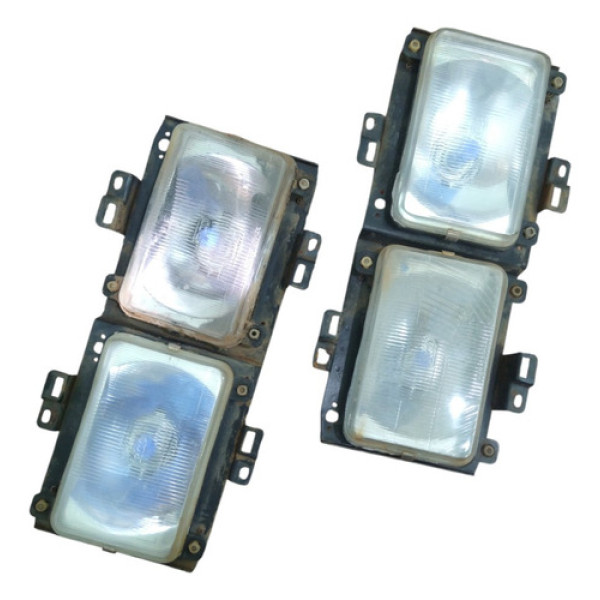Par Farol Passat 83 86 Duplo Lente Vidro Suporte Marca Rcd Ambos Lados