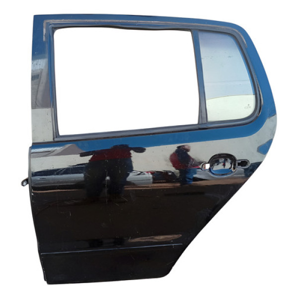 Porta Traseira Esquerda Vw Fox 2011 A 2017  Traseira Esquerda Preto
