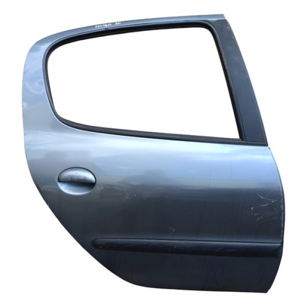 Porta Traseira Direita Peugeot 206 2004 A 2012 Traseira Direita Cinza