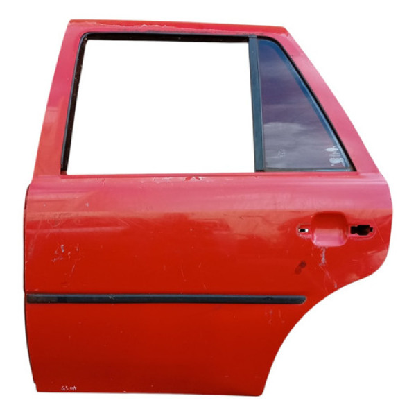Porta Traseira Esquerda Vw Gol Parati G3 G4 2000 A 2010 Traseira Esquerda Vermelho
