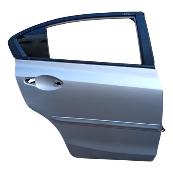 Porta Traseira Direita Honda Civic 2012 A 2015 Traseira Esquerda Prata