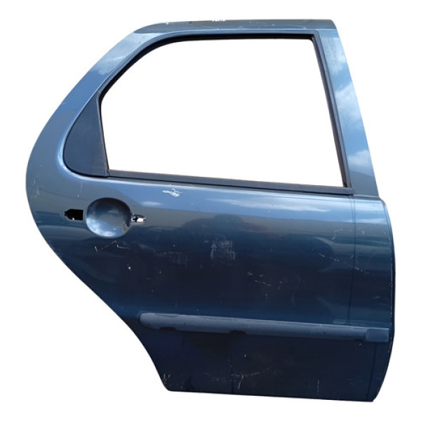 Porta Traseira Direita Fiat Palio Siena 2006 A 2014 Traseira Direita Verde