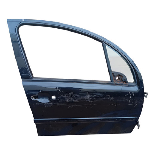 Porta Dianteira Direita Citroen C3 2006 A 2012 Dianteira Direito Preta