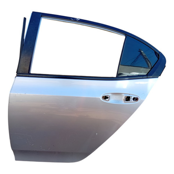 Porta Traseira Esquerda Honda City 2010 A 2015 Traseira Esquerda Cinza