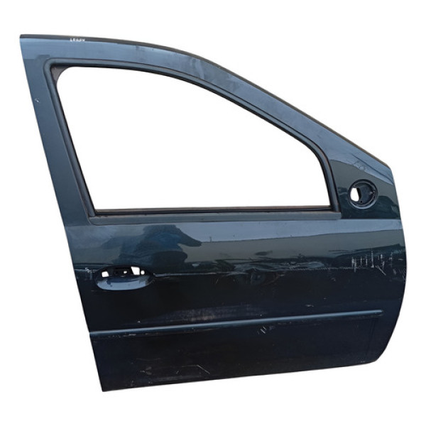 Porta Dianteira Direita Renault Logan 2008 A 2013 Dianteira Direita Preta