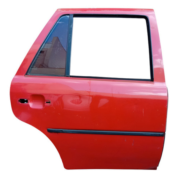 Porta Traseira Direita Vw Gol Parati G3 G4 2000 A 2010 Traseira Direita Vermelho