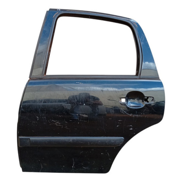 Porta Traseira Esquerda Citroen C3 2005 A 2012 Traseira Esquerda Preto