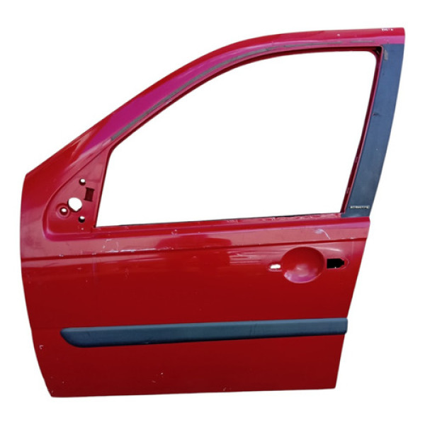 Porta Dianteira Esquerda Fiat Palio Cara Rato 2008 A 2012 Dianteira Esquerda Vermelho
